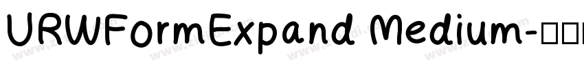 URWFormExpand Medium字体转换